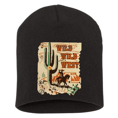 Wild Wild West Western Life Southwest Desert Vibes Cactus Short Acrylic Beanie