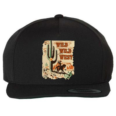 Wild Wild West Western Life Southwest Desert Vibes Cactus Wool Snapback Cap