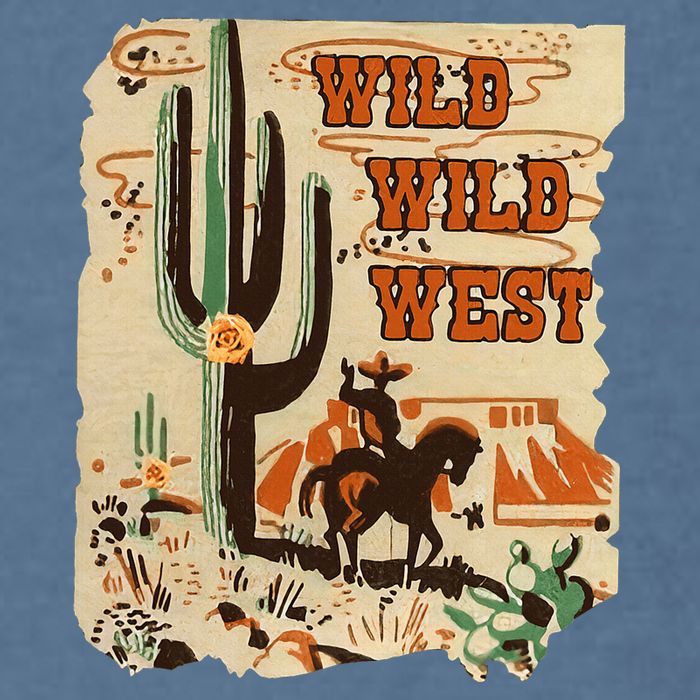 Wild Wild West Western Life Southwest Desert Vibes Cactus Garment-Dyed Sweatshirt