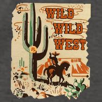 Wild Wild West Western Life Southwest Desert Vibes Cactus Vector Backpack
