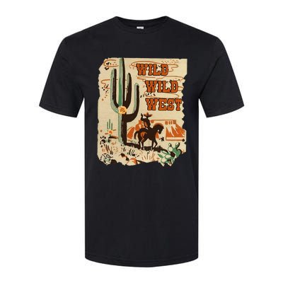 Wild Wild West Western Life Southwest Desert Vibes Cactus Softstyle CVC T-Shirt