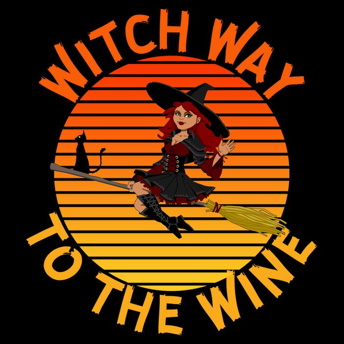 Womens Witch Way To The Wine Funny Wine Halloween Witch Wine Performance Shirt