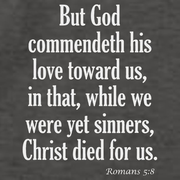 While We Were Yet Sinners Christ Died For Us Romans 58 Kjv Bible Verse Vector Backpack