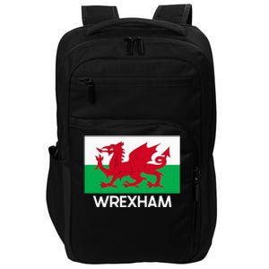 Wrexham Wales Welsh Flag Baner Y Ddraig Goch Impact Tech Backpack