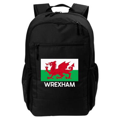 Wrexham Wales Welsh Flag Baner Y Ddraig Goch Daily Commute Backpack