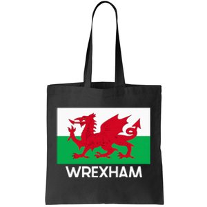 Wrexham Wales Welsh Flag Baner Y Ddraig Goch Tote Bag