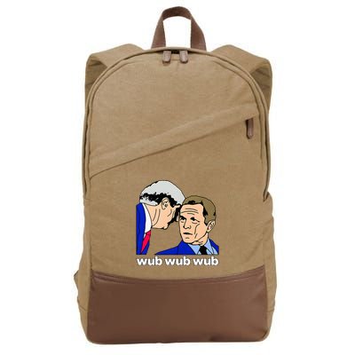 Wub Wub Wub Dubstep Merch Funny Meme Edm Dj Riddim Music Gag Cotton Canvas Backpack