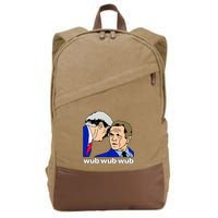 Wub Wub Wub Dubstep Merch Funny Meme Edm Dj Riddim Music Gag Cotton Canvas Backpack