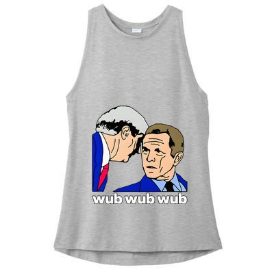 Wub Wub Wub Dubstep Merch Funny Meme Edm Dj Riddim Music Gag Ladies PosiCharge Tri-Blend Wicking Tank