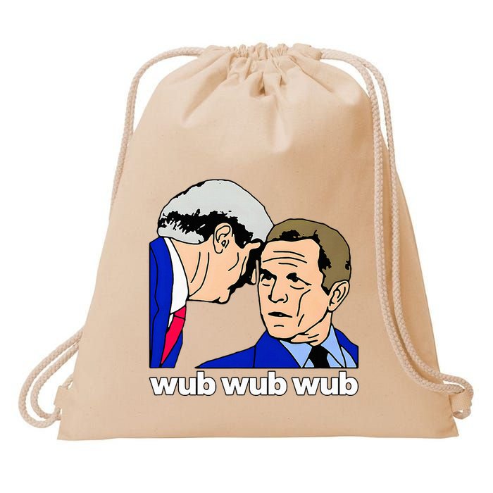 Wub Wub Wub Dubstep Merch Funny Meme Edm Dj Riddim Music Gag Drawstring Bag