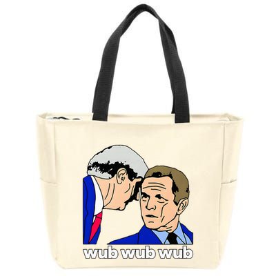 Wub Wub Wub Dubstep Merch Funny Meme Edm Dj Riddim Music Gag Zip Tote Bag