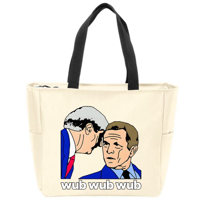 Wub Wub Wub Dubstep Merch Funny Meme Edm Dj Riddim Music Gag Zip Tote Bag