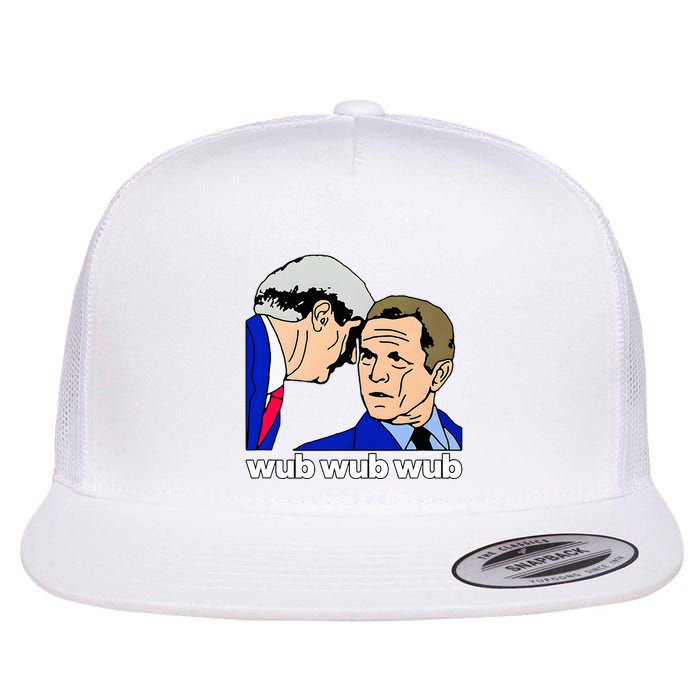 Wub Wub Wub Dubstep Merch Funny Meme Edm Dj Riddim Music Gag Flat Bill Trucker Hat