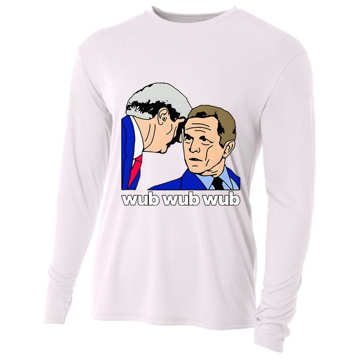 Wub Wub Wub Dubstep Merch Funny Meme Edm Dj Riddim Music Gag Cooling Performance Long Sleeve Crew