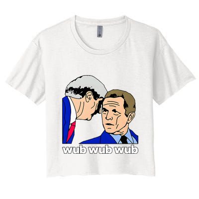 Wub Wub Wub Dubstep Merch Funny Meme Edm Dj Riddim Music Gag Crop Top