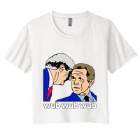 Wub Wub Wub Dubstep Merch Funny Meme Edm Dj Riddim Music Gag Crop Top