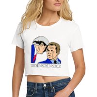 Wub Wub Wub Dubstep Merch Funny Meme Edm Dj Riddim Music Gag Crop Top
