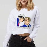 Wub Wub Wub Dubstep Merch Funny Meme Edm Dj Riddim Music Gag Cropped Pullover Crew
