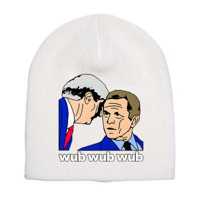 Wub Wub Wub Dubstep Merch Funny Meme Edm Dj Riddim Music Gag Short Acrylic Beanie