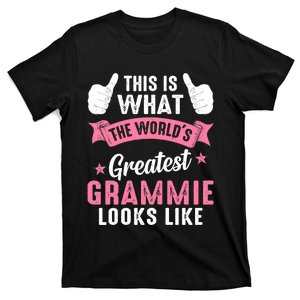 Wo What World's Greatest Grammie Looks Like Funny Mother's Day T-Shirt