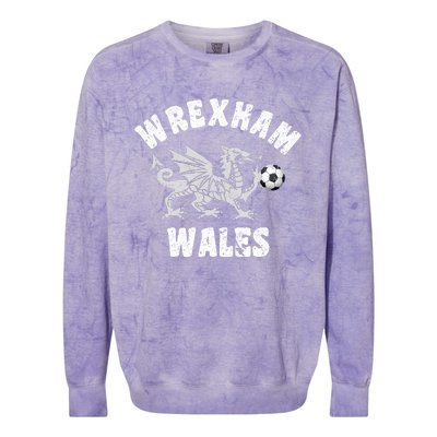 Wrexham Wales Welsh Visitor Traveler Dragon Colorblast Crewneck Sweatshirt