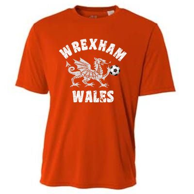 Wrexham Wales Welsh Visitor Traveler Dragon Cooling Performance Crew T-Shirt