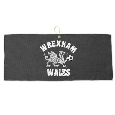 Wrexham Wales Welsh Visitor Traveler Dragon Large Microfiber Waffle Golf Towel