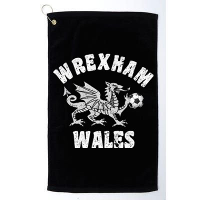 Wrexham Wales Welsh Visitor Traveler Dragon Platinum Collection Golf Towel