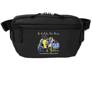 We Wear Yellow And Blue Pumpkins For Down Syndrome Awareness Crossbody Pack