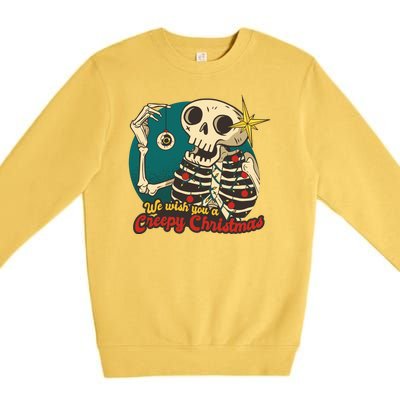 We Wish You A Creepy Christmas Premium Crewneck Sweatshirt