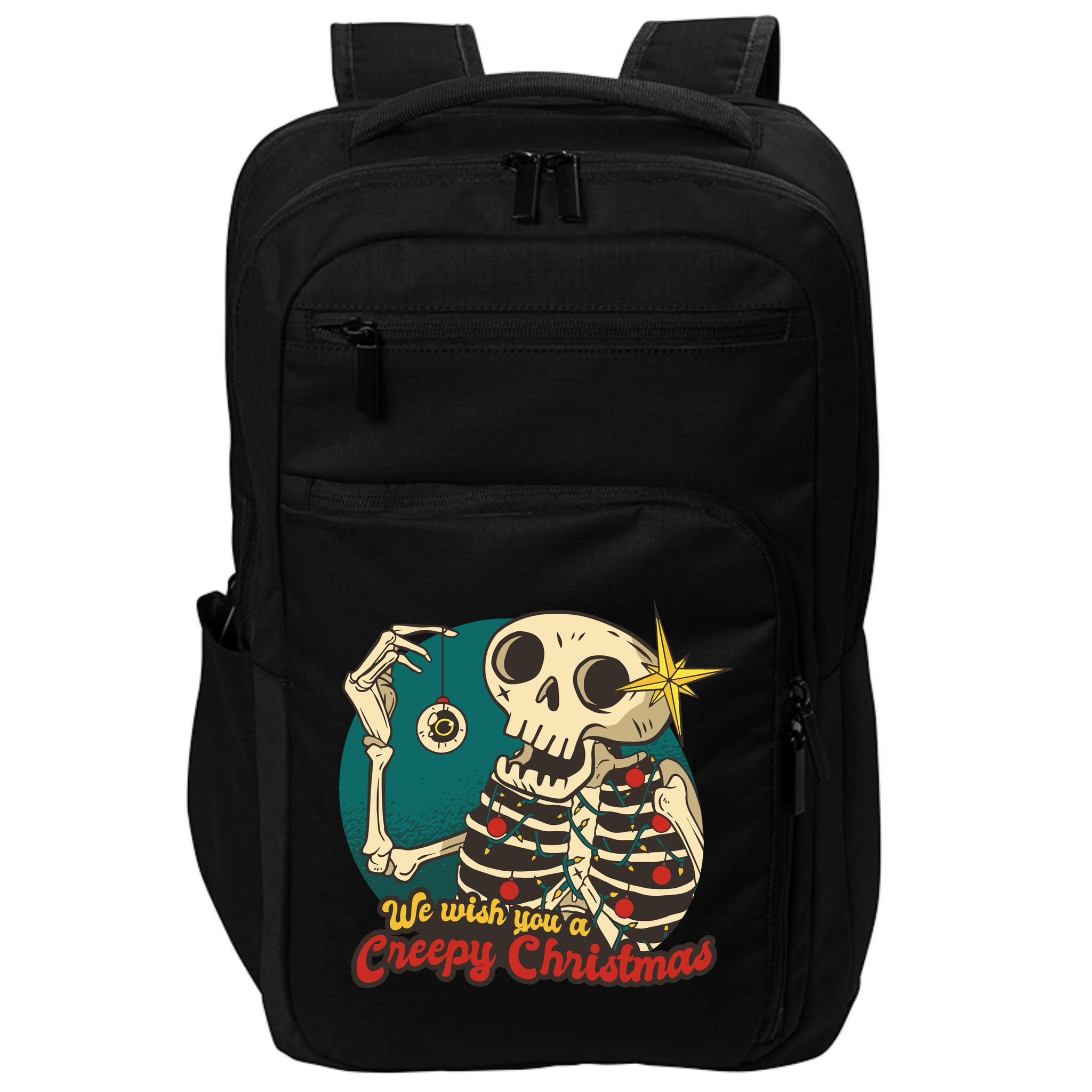 We Wish You A Creepy Christmas Impact Tech Backpack