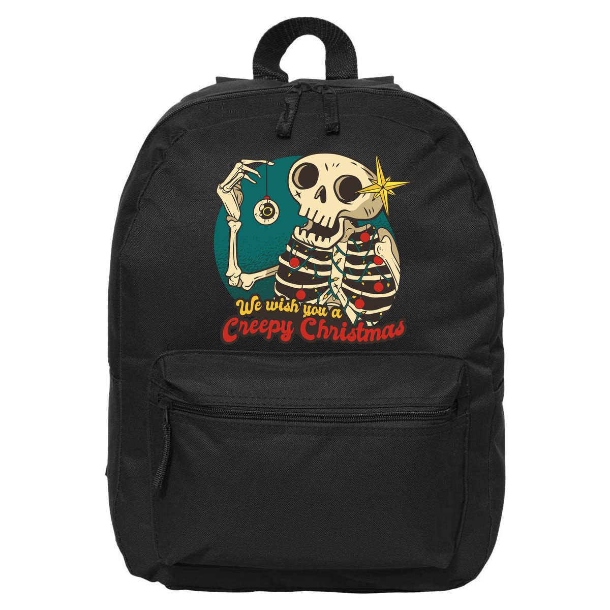 We Wish You A Creepy Christmas 16 in Basic Backpack