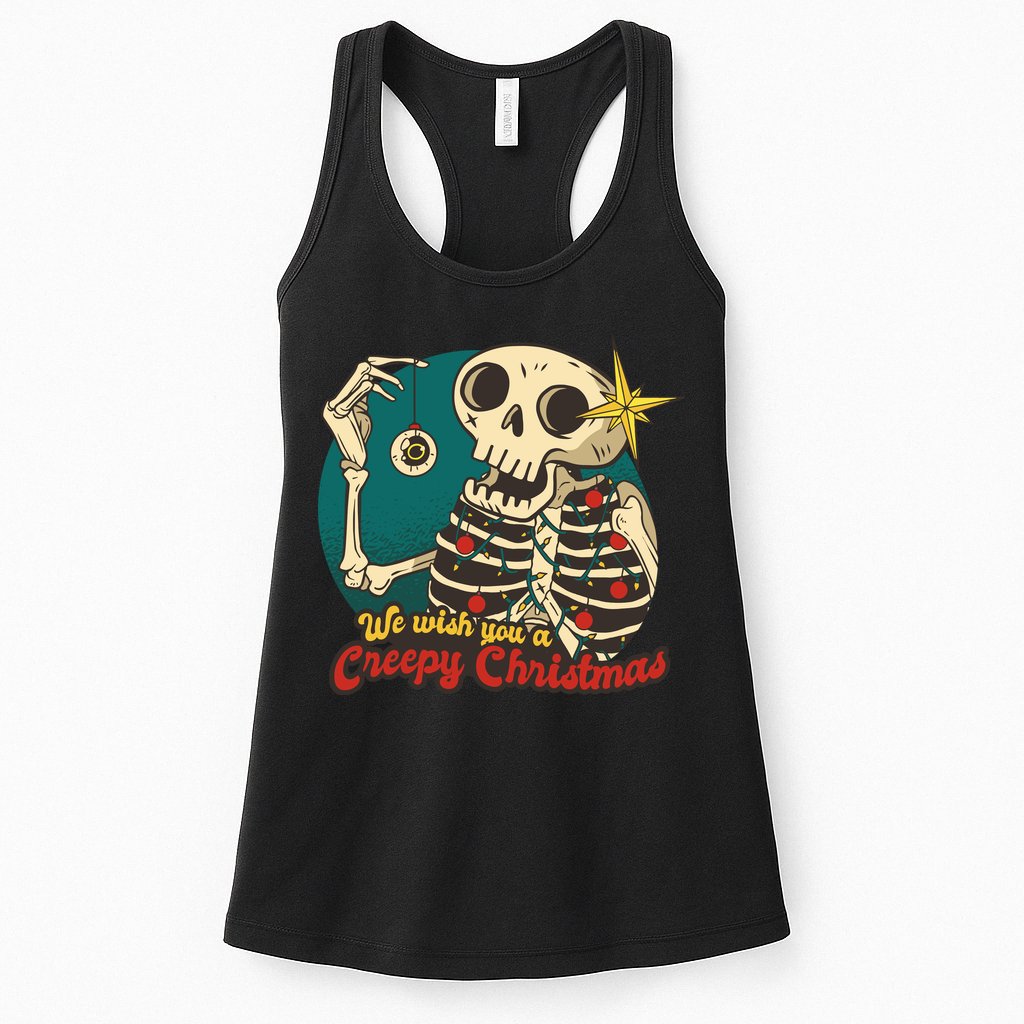 We Wish You A Creepy Christmas Womens Tank Top