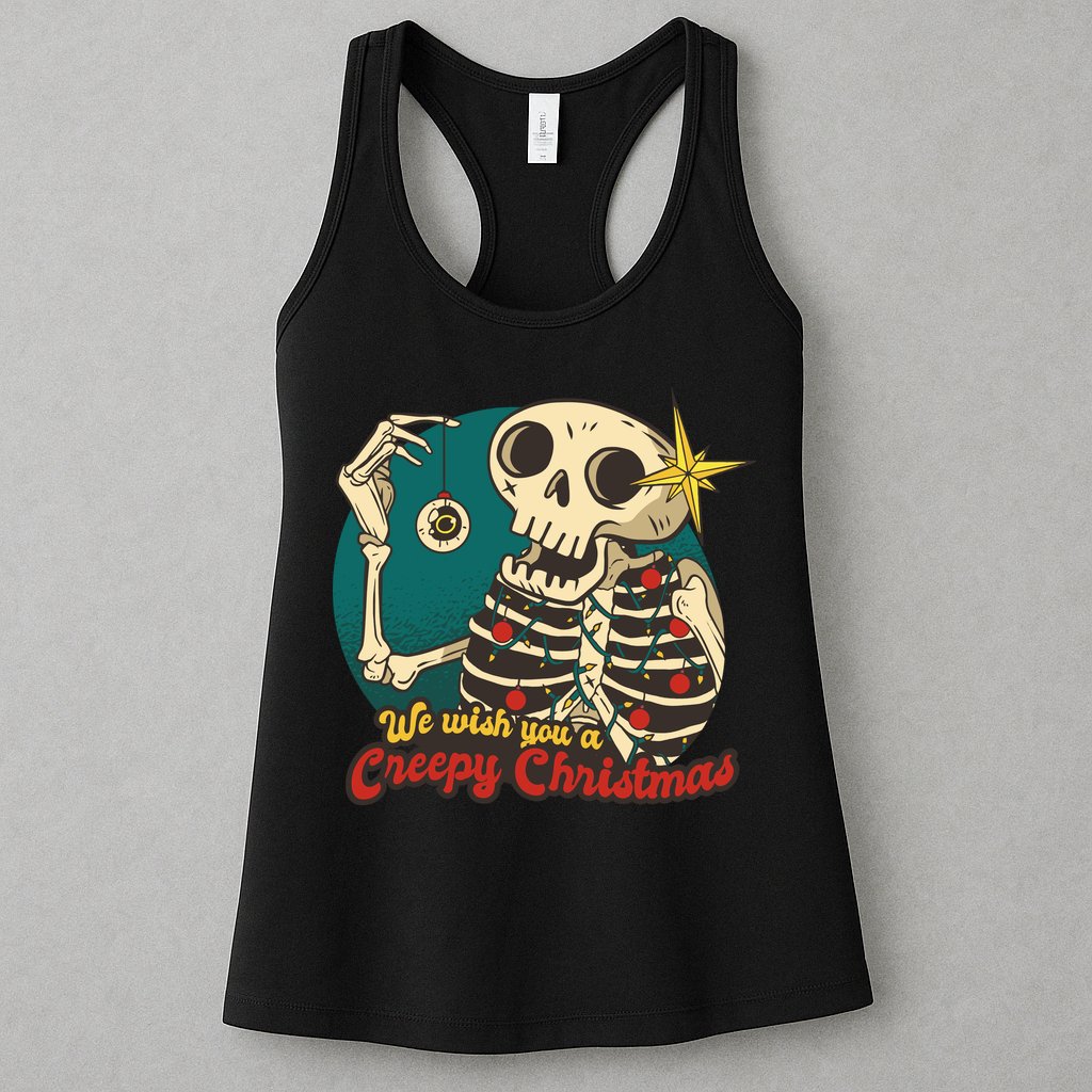 We Wish You A Creepy Christmas Womens Tank Top