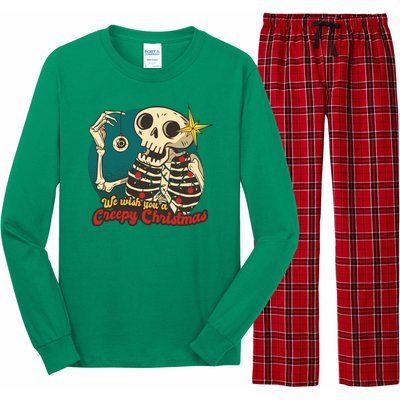 We Wish You A Creepy Christmas Long Sleeve Pajama Set