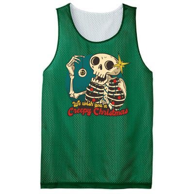 We Wish You A Creepy Christmas Mesh Reversible Basketball Jersey Tank