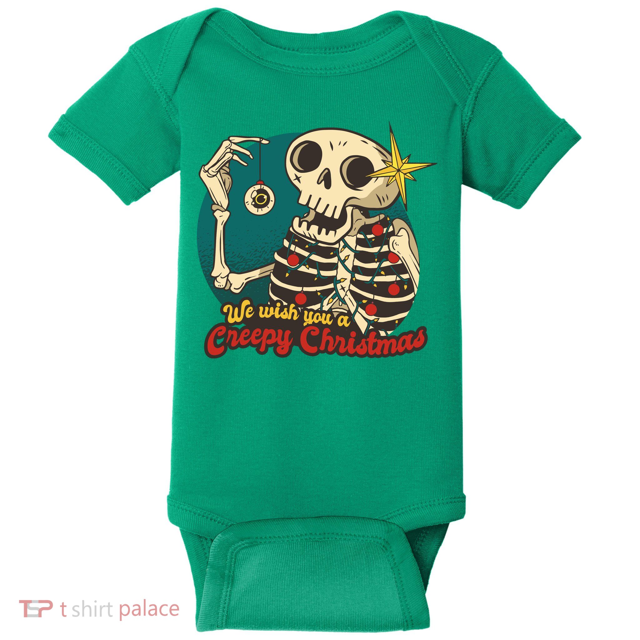 We Wish You A Creepy Christmas Baby Bodysuit