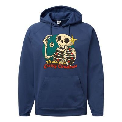 We Wish You A Creepy Christmas Performance Fleece Hoodie