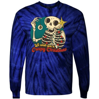 We Wish You A Creepy Christmas Tie-Dye Long Sleeve Shirt