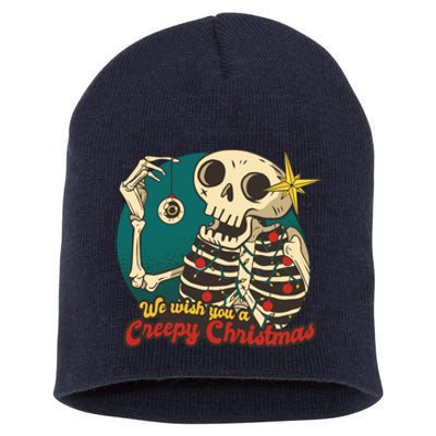 We Wish You A Creepy Christmas Short Acrylic Beanie