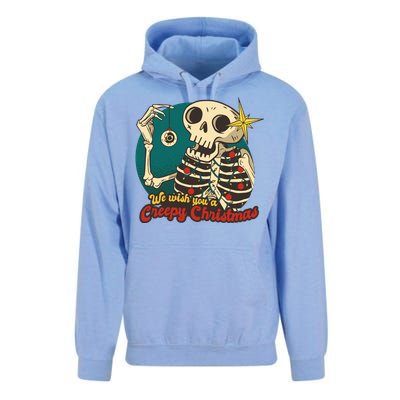 We Wish You A Creepy Christmas Unisex Surf Hoodie