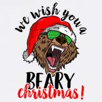 We Wish You A Beary Christmas Santa Bear Cooling Performance Crew T-Shirt