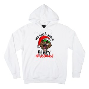 We Wish You A Beary Christmas Santa Bear Hoodie