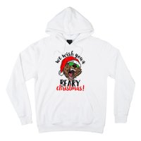 We Wish You A Beary Christmas Santa Bear Hoodie