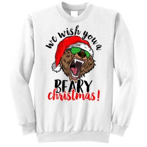 We Wish You A Beary Christmas Santa Bear Sweatshirt