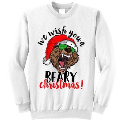We Wish You A Beary Christmas Santa Bear Sweatshirt
