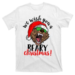 We Wish You A Beary Christmas Santa Bear T-Shirt