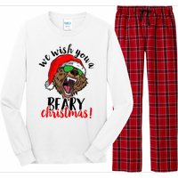 We Wish You A Beary Christmas Santa Bear Long Sleeve Pajama Set