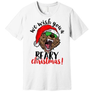 We Wish You A Beary Christmas Santa Bear Premium T-Shirt