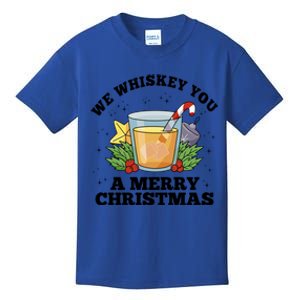 We Whiskey You A Merry Christmas Wish Pajama Pj Ing Gift Kids T-Shirt